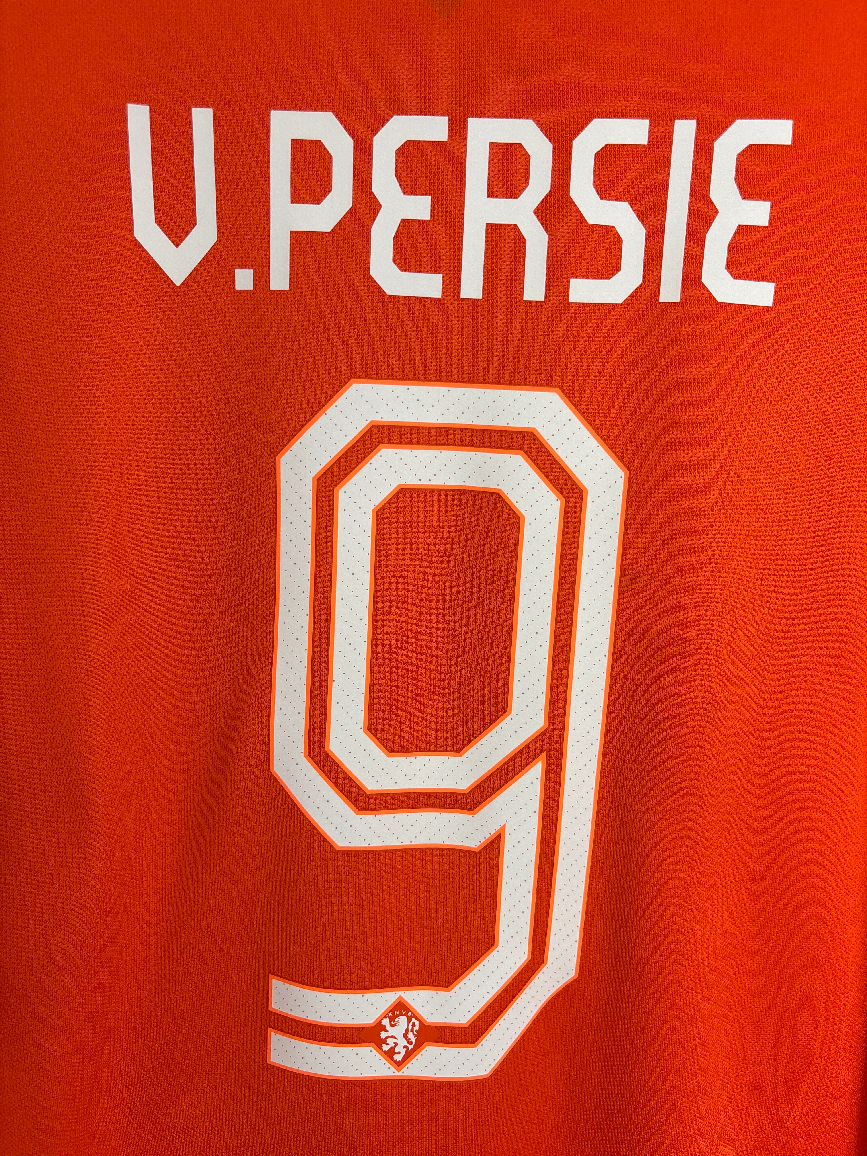 NETHERLANDS 2014 VAN PERSIE #9 HOME SHIRT (L) NIKE