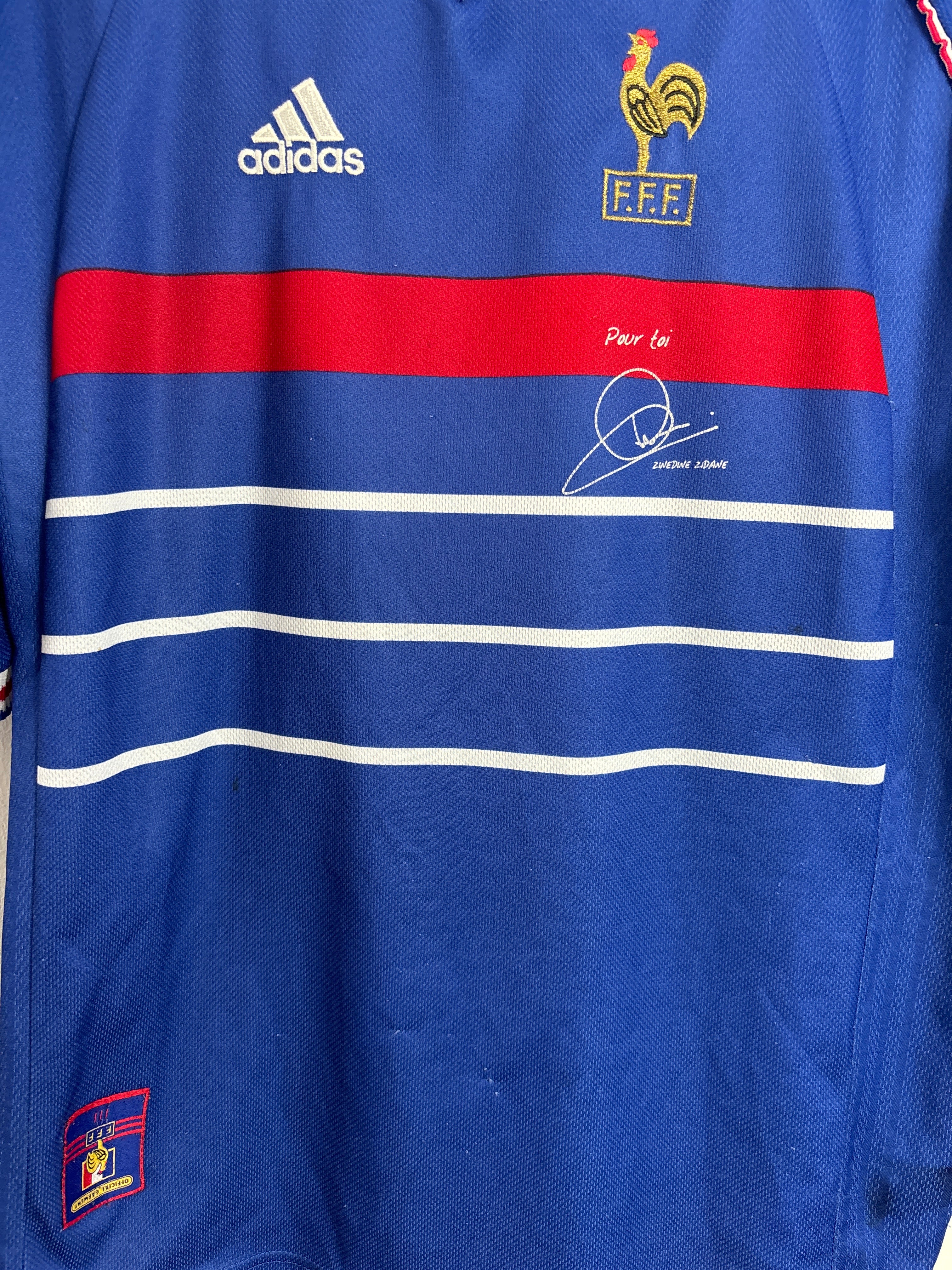 FRANCE 1998 HOME SHIRT (XL) ADIDAS