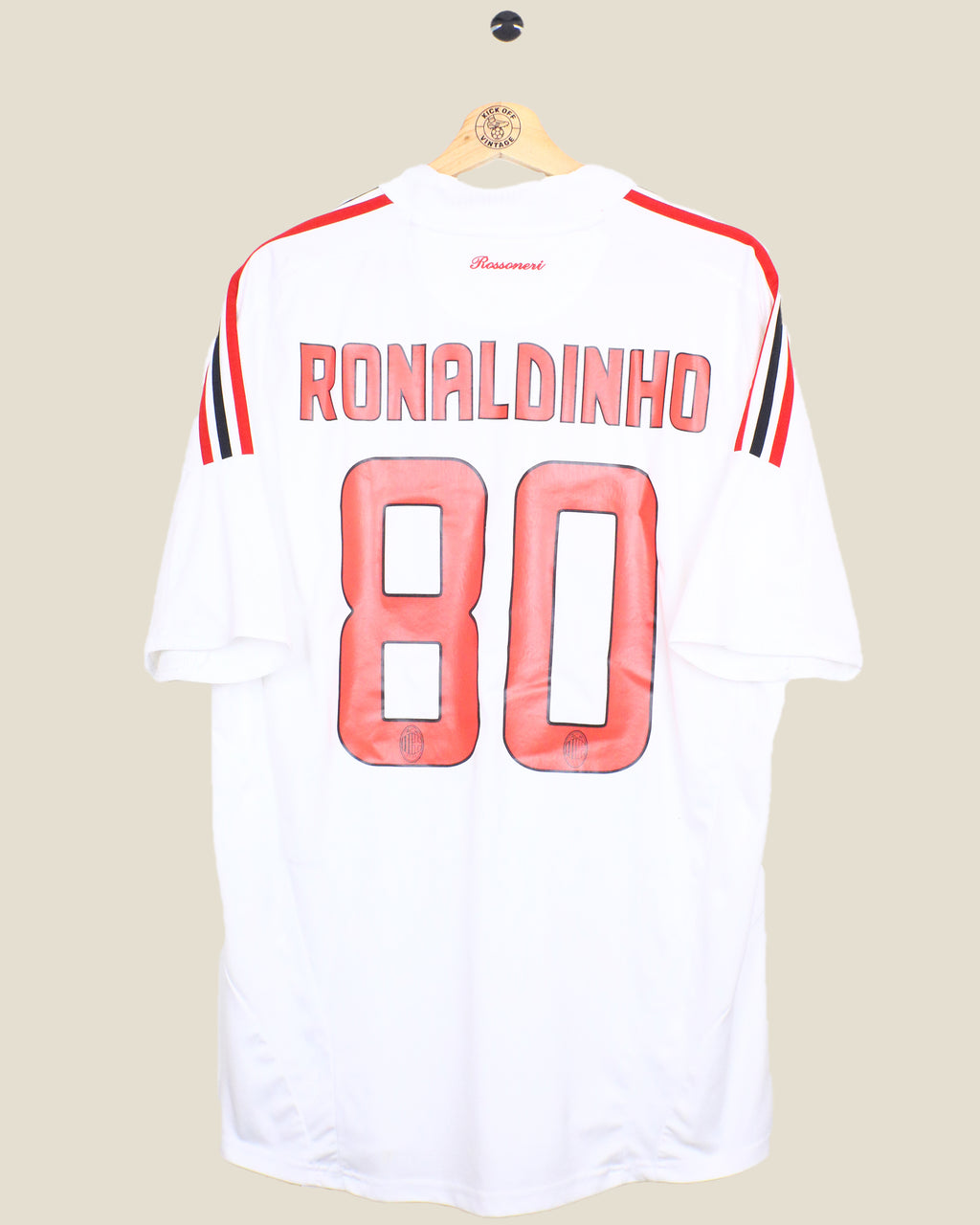 AC MILAN 2008/09 RONALDINHO AWAY (L) ADIDAS