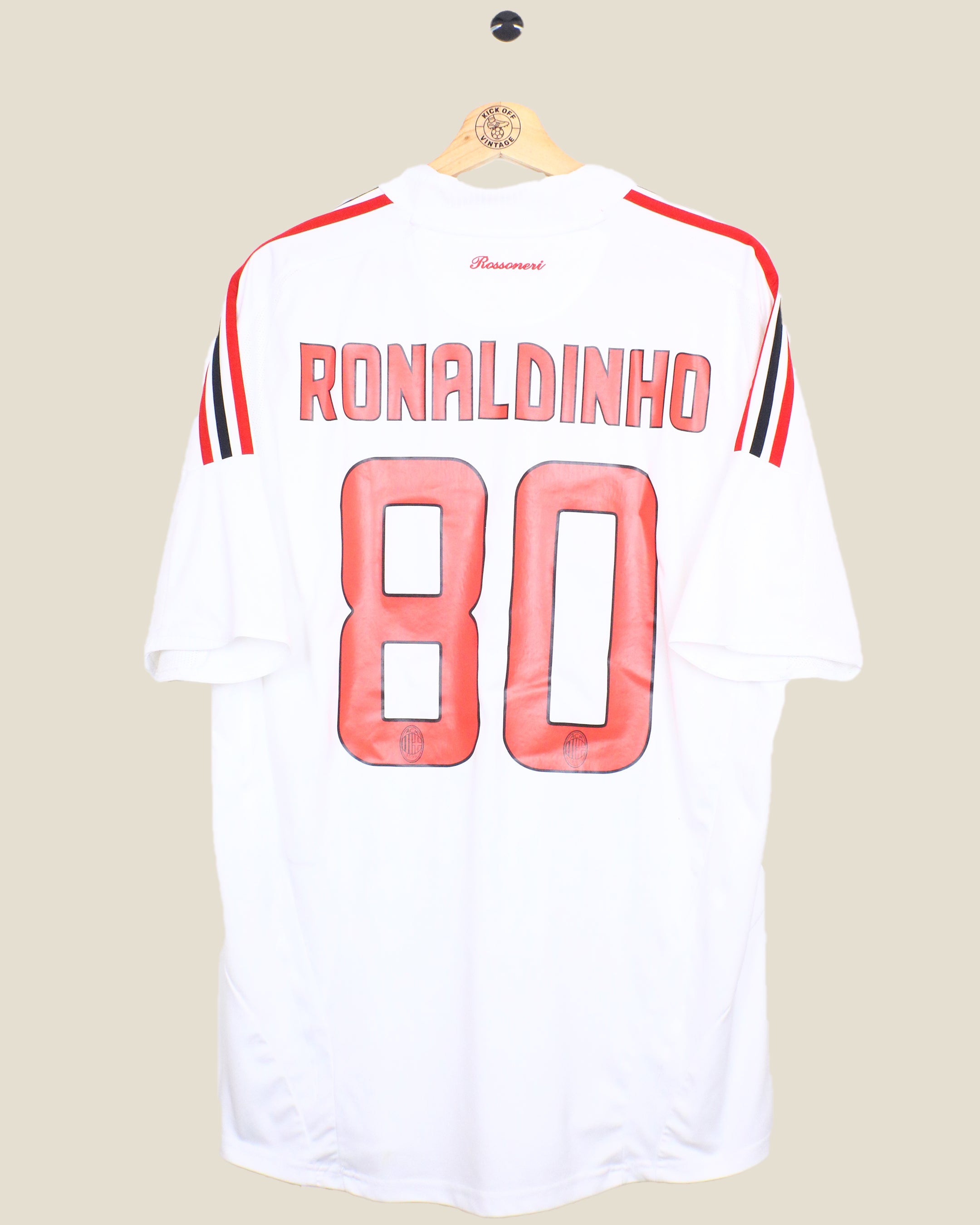 AC MILAN 2008/09 RONALDINHO AWAY (L) ADIDAS