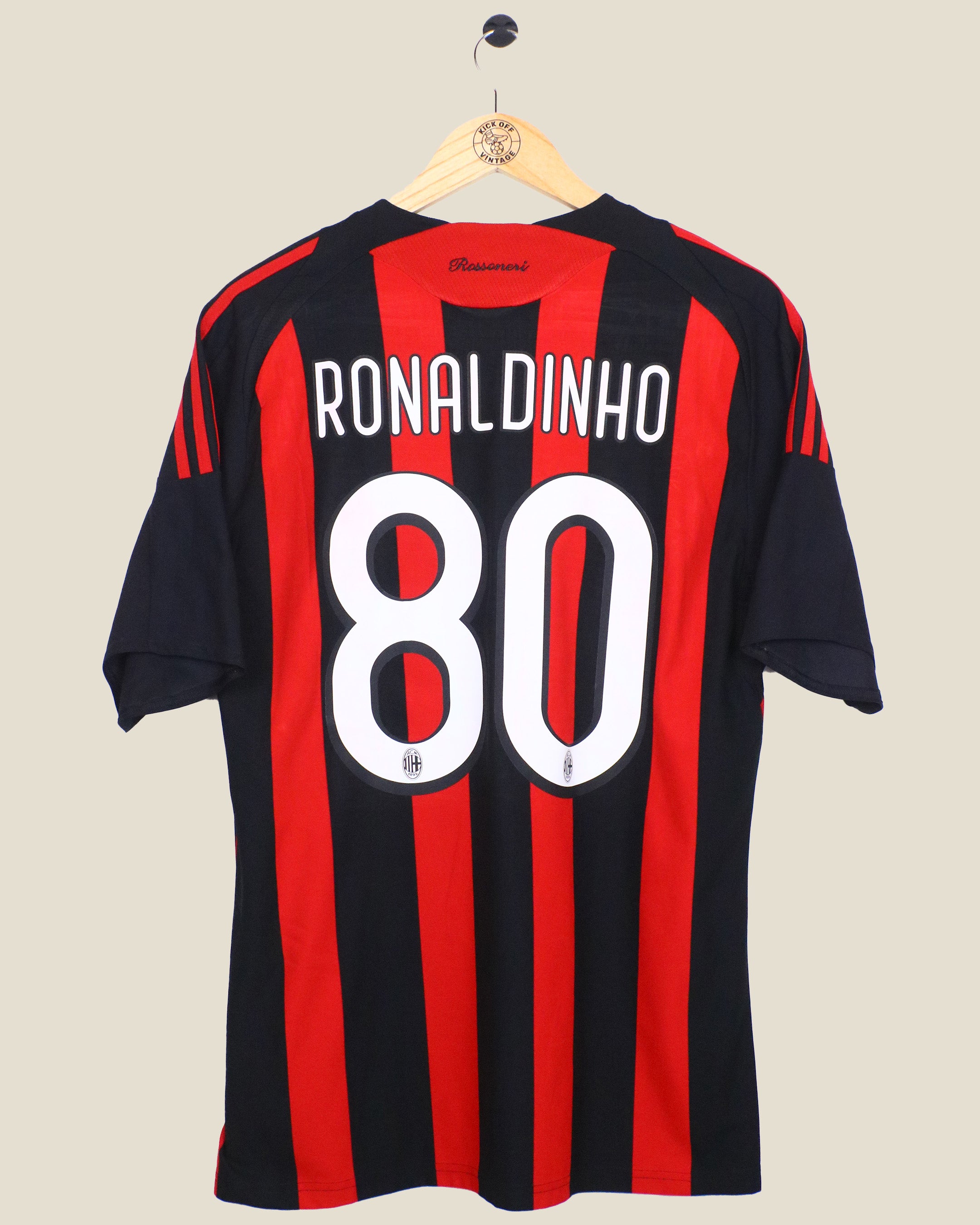 AC MILAN 2008/09 RONALDINHO HOME (L) ADIDAS – Kick Off Vintage