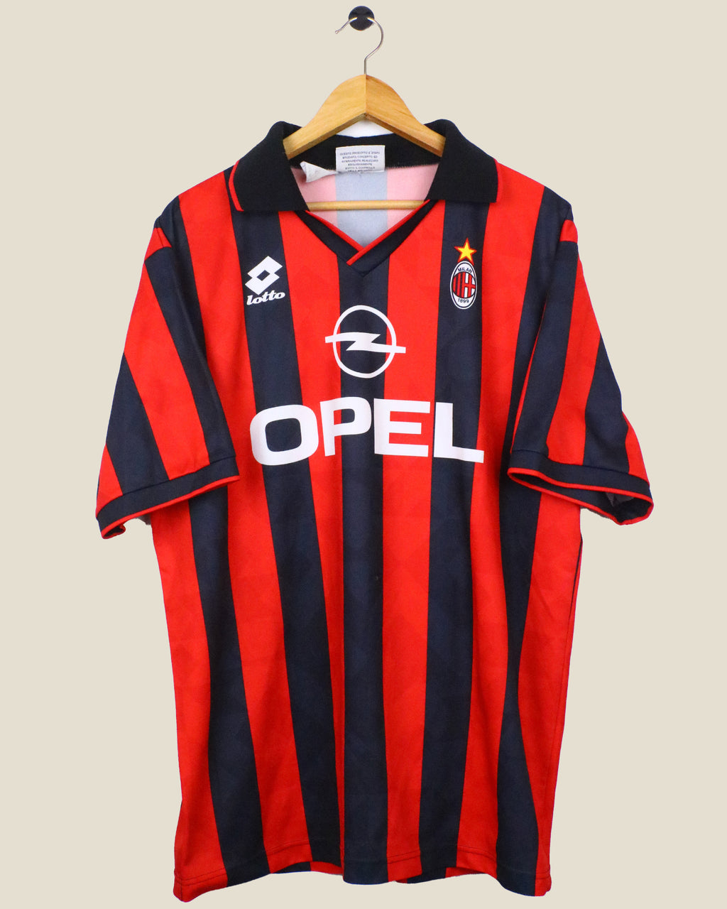 AC MILAN 1995/96 BAGGIO #18 HOME (XL) LOTTO