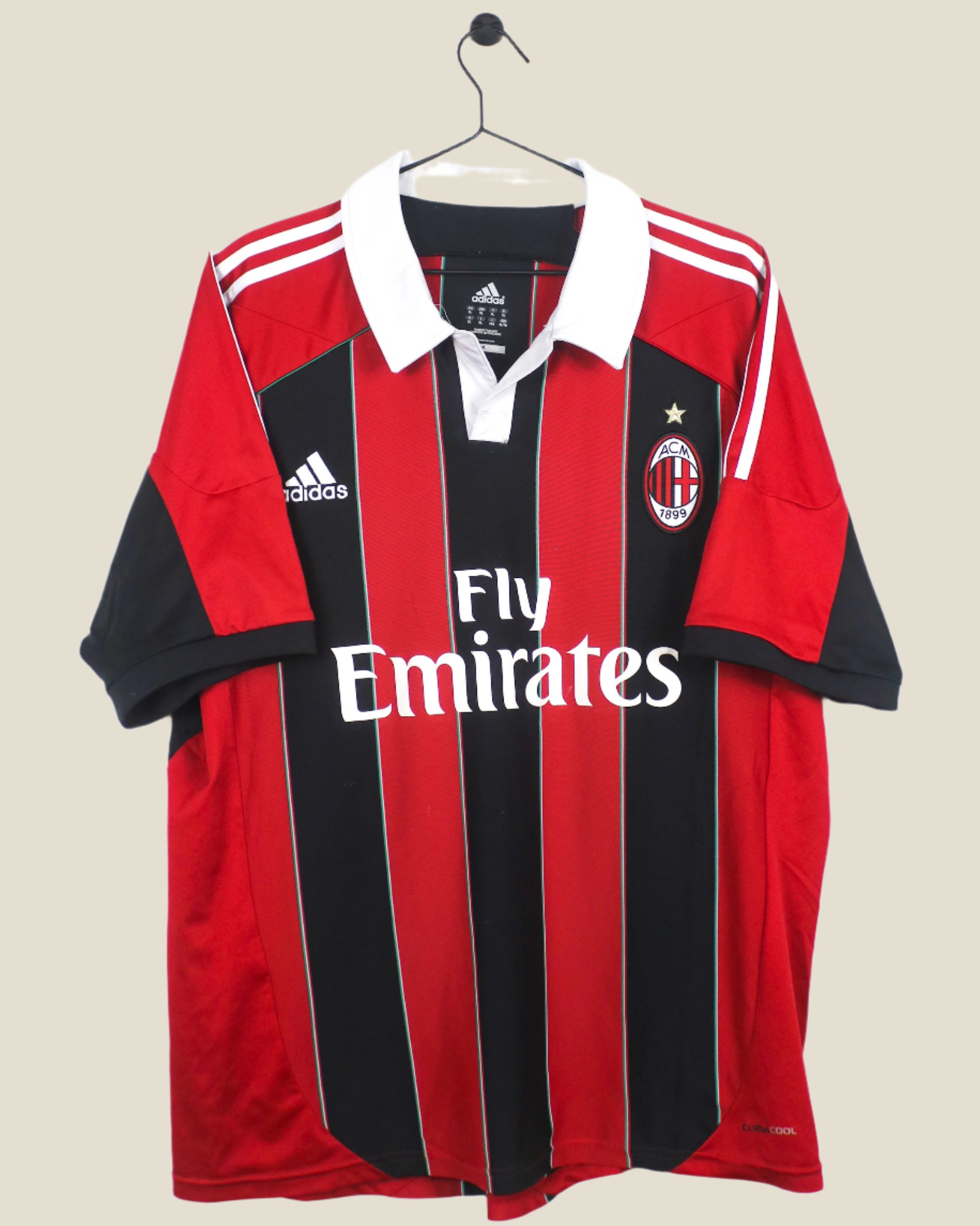 AC MILAN 2012/13 BALOTELLI #45 HOME SHIRT (XL) ADIDAS