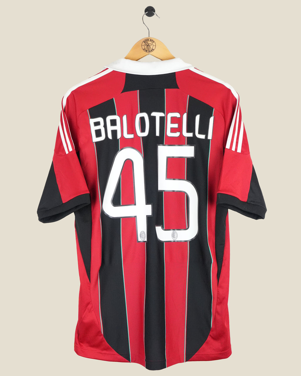 AC MILAN 2012/13 BALOTELLI HOME SHIRT (L) ADIDAS
