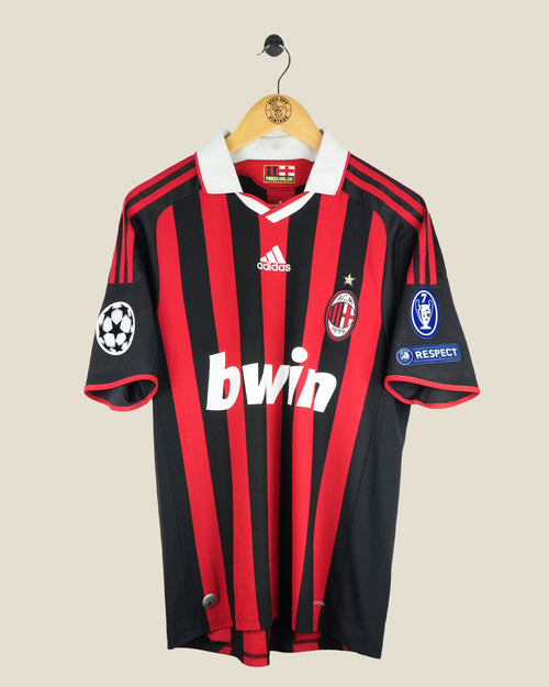 AC MILAN 2009/10 BECKHAM UCL HOME SHIRT (M) ADIDAS