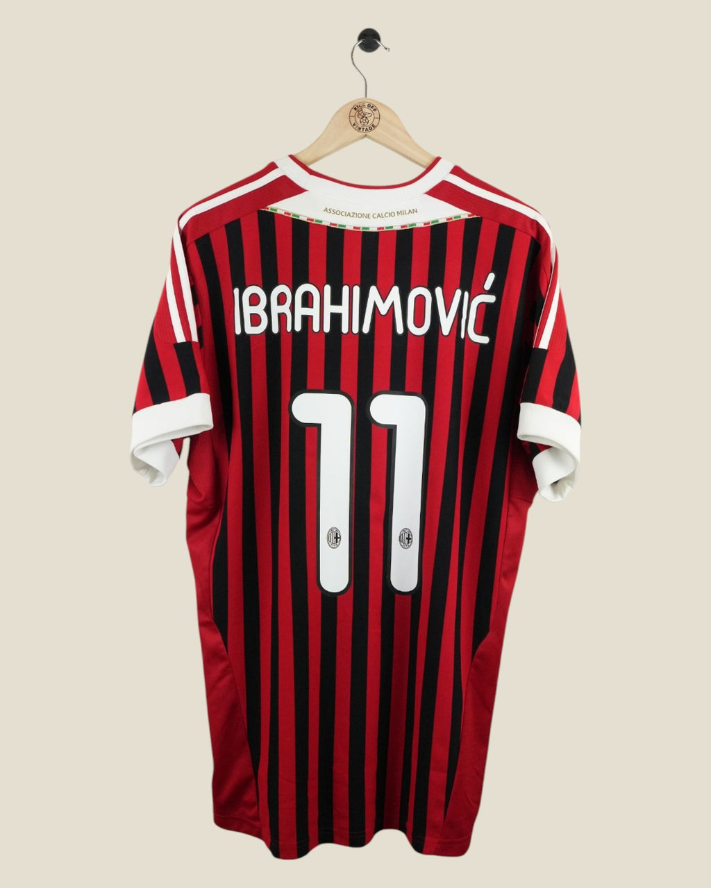 AC MILAN 2011/12 IBRAHIMOVIC HOME SHIRT (XL) ADIDAS