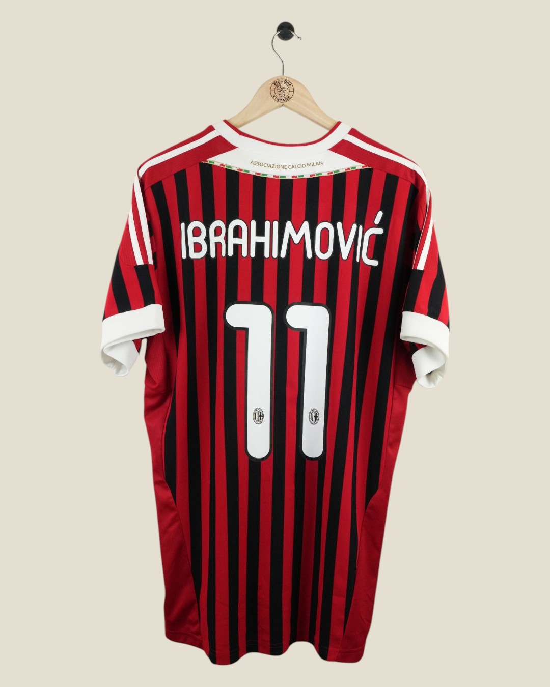 AC MILAN 2011/12 IBRAHIMOVIC HOME SHIRT (XL) ADIDAS