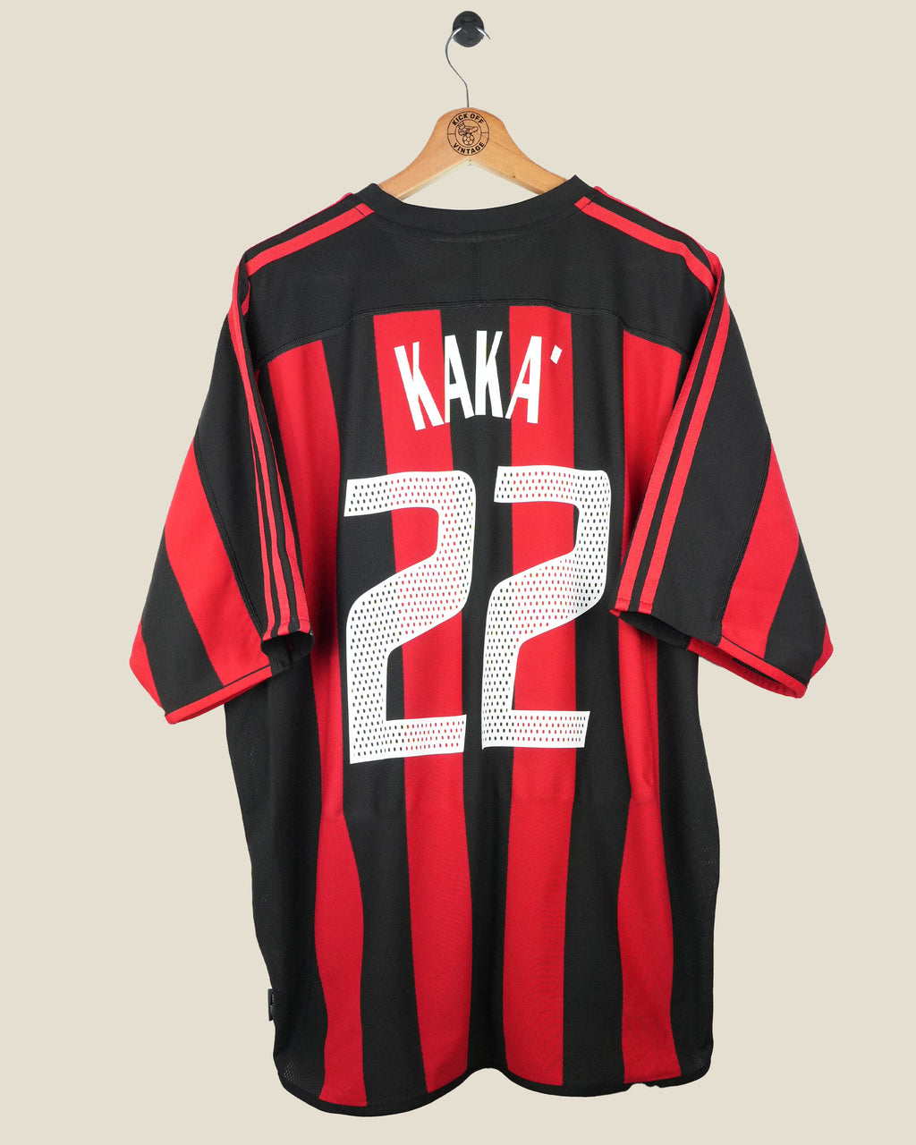 AC MILAN 2003/04 KAKA HOME SHIRT (XL) ADIDAS