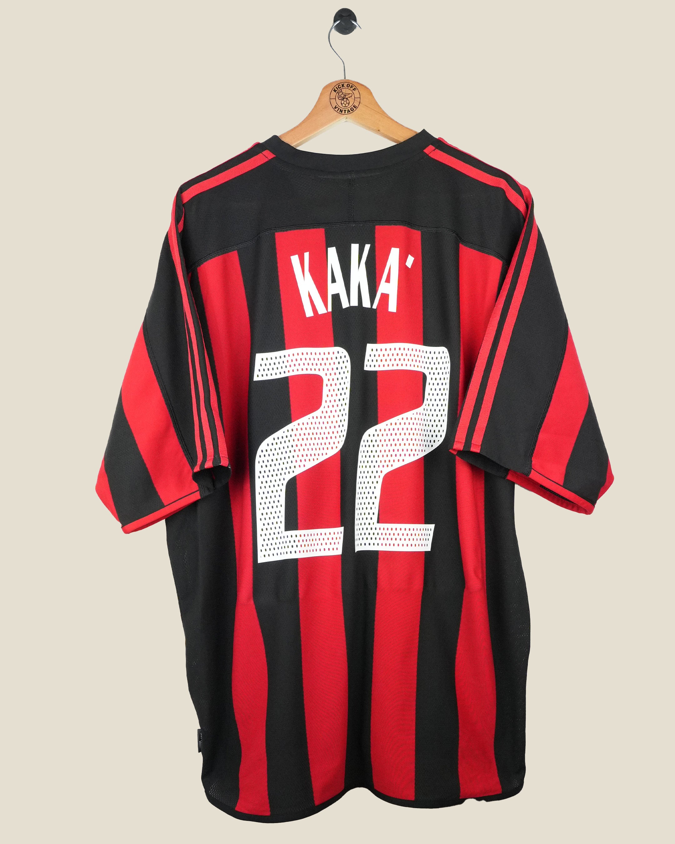 AC MILAN 2003/04 KAKA HOME SHIRT (XL) ADIDAS