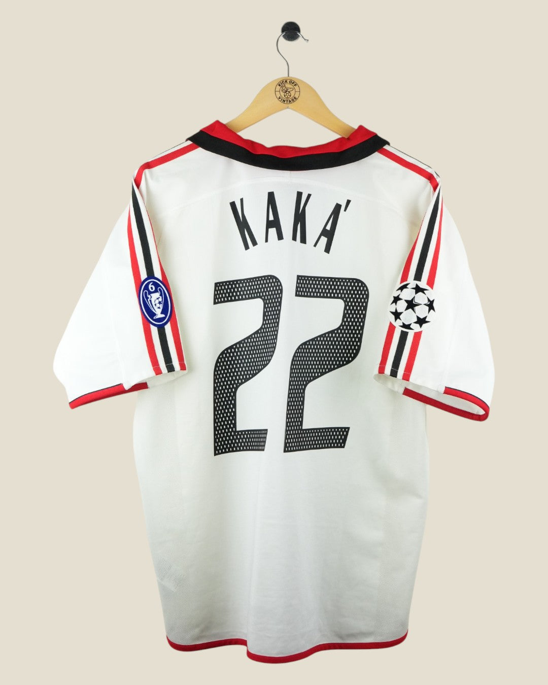AC MILAN 2003/04 KAKA AWAY SHIRT UCL (L) ADIDAS