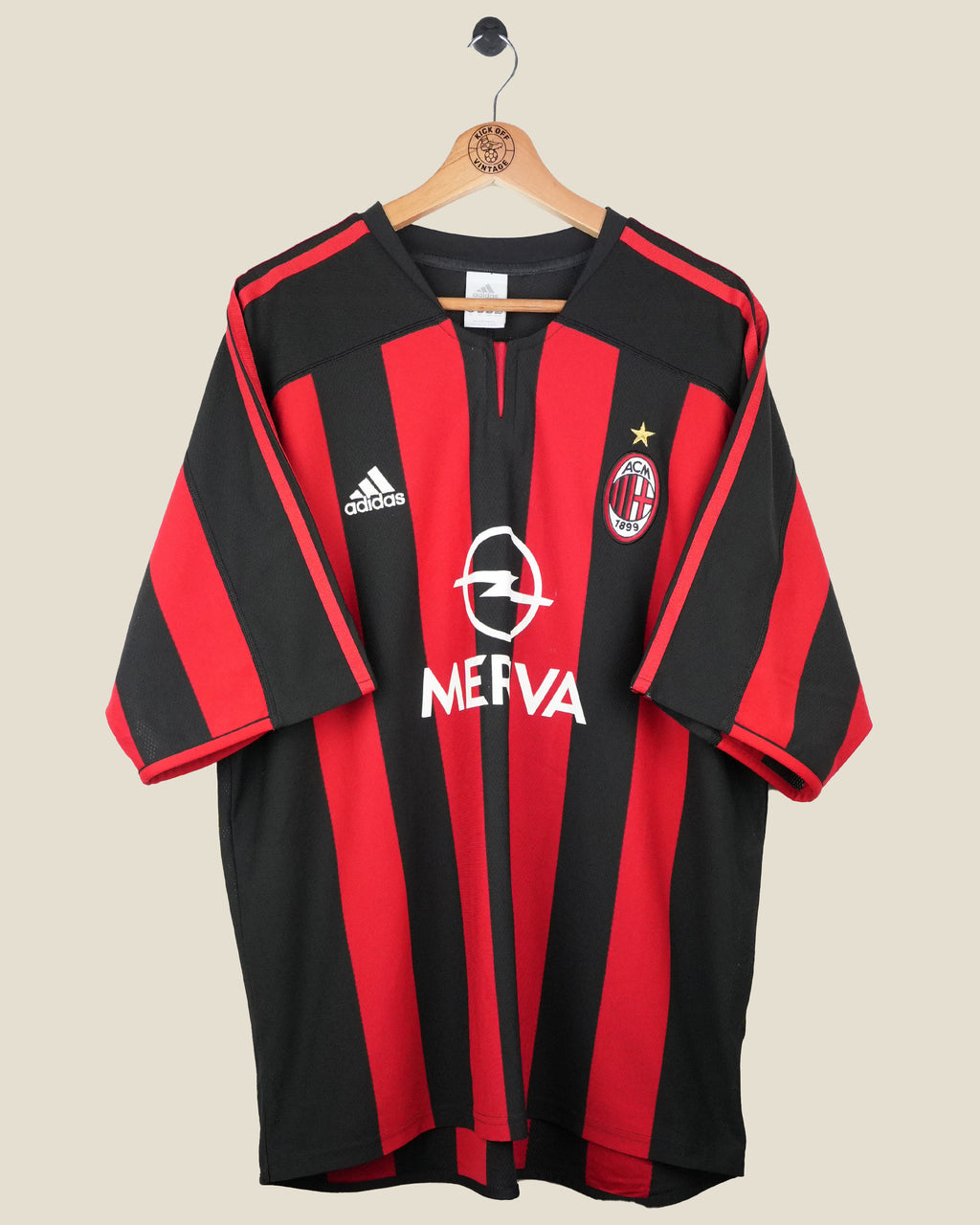 AC MILAN 2003/04 KAKA HOME SHIRT (XL) ADIDAS