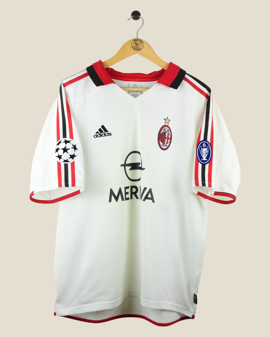AC MILAN 2003/04 KAKA AWAY SHIRT UCL (L) ADIDAS