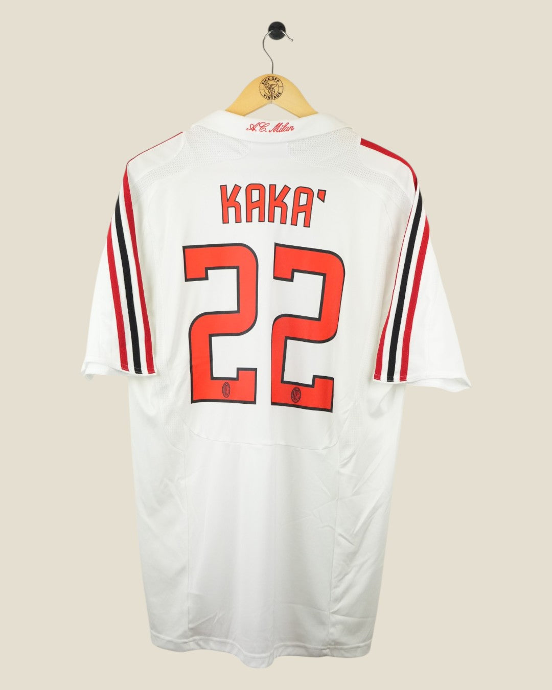 AC MILAN 2007/08 KAKA AWAY SHIRT (XL) ADIDAS