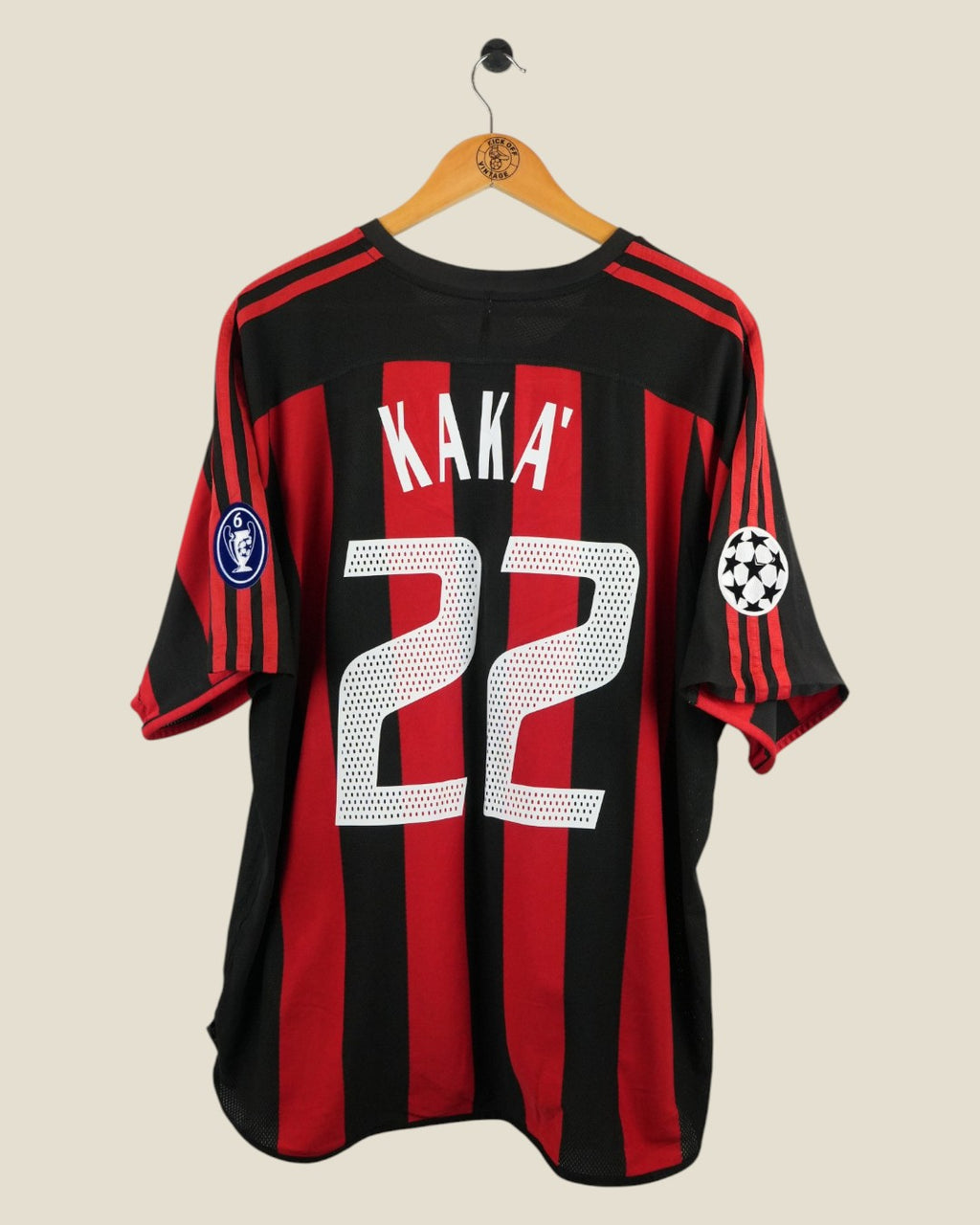 AC MILAN 2003/04 KAKA HOME SHIRT UCL (XL) ADIDAS