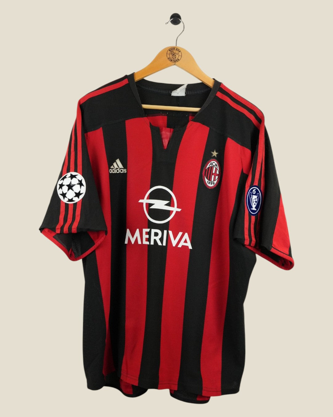 AC MILAN 2003/04 KAKA HOME SHIRT UCL (XL) ADIDAS