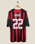 AC MILAN 2008/09 KAKA HOME SHIRT (XL) ADIDAS