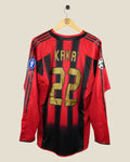 AC MILAN 2004/05 KAKA HOME SHIRT L/S UCL (M) ADIDAS