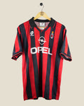 AC MILAN 1995/96 HOME SHIRT (L) LOTTO