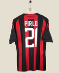 AC MILAN 2008/09 PIRLO HOME SHIRT (M) ADIDAS