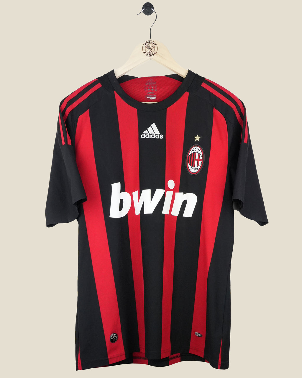 AC MILAN 2008/09 PIRLO HOME SHIRT (M) ADIDAS