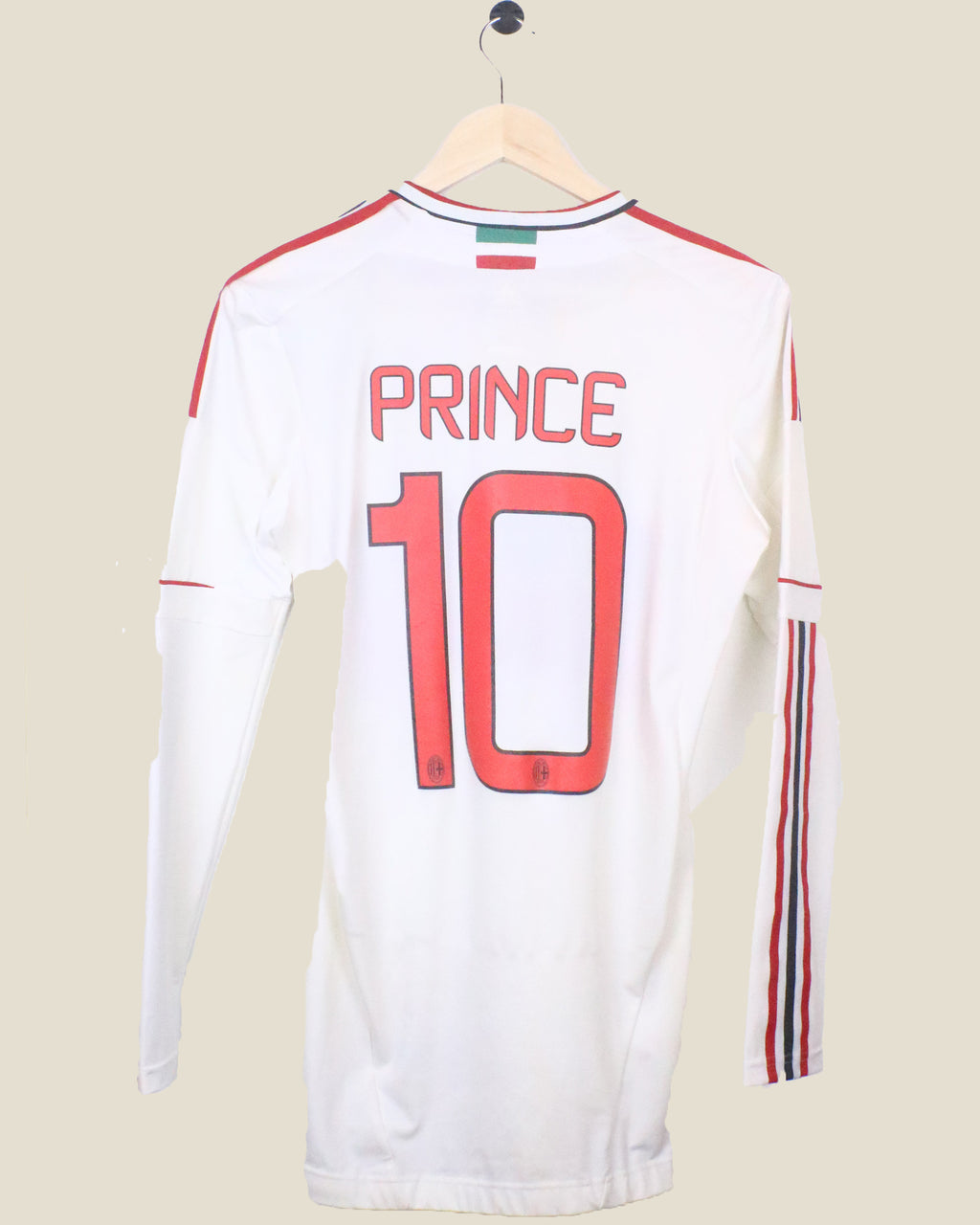 AC MILAN 2012/13 PRINCE #10 AWAY L/S PLAYER ISSUE (7) ADIDAS