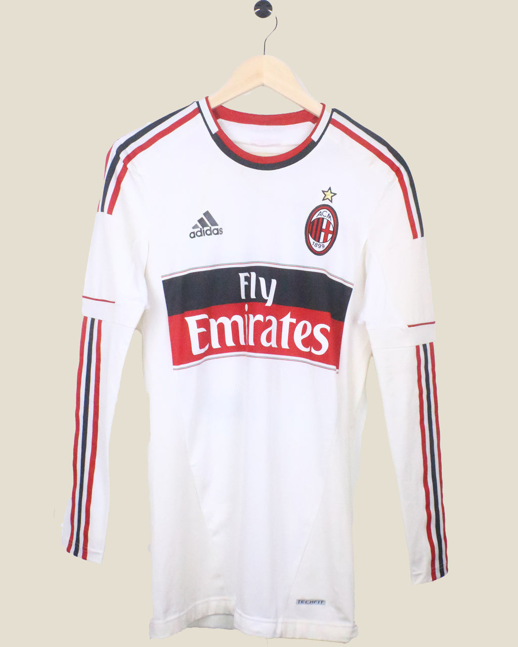 AC MILAN 2012/13 PRINCE #10 AWAY L/S PLAYER ISSUE (7) ADIDAS