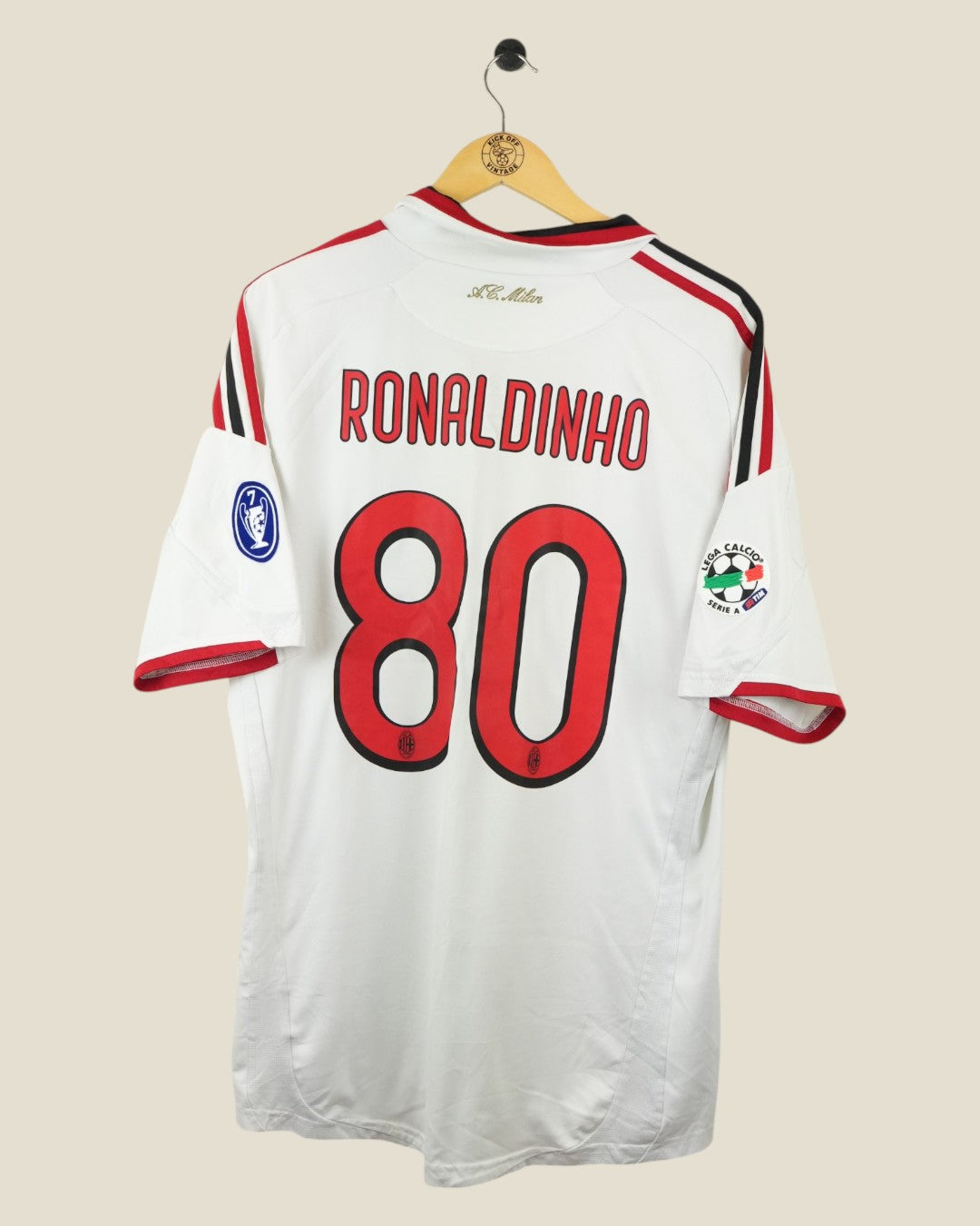 AC MILAN 2009/10 RONALDINHO AWAY SHIRT (XL) ADIDAS