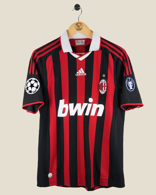 AC MILAN 2009/10 RONALDINHO UCL HOME SHIRT (M) ADIDAS