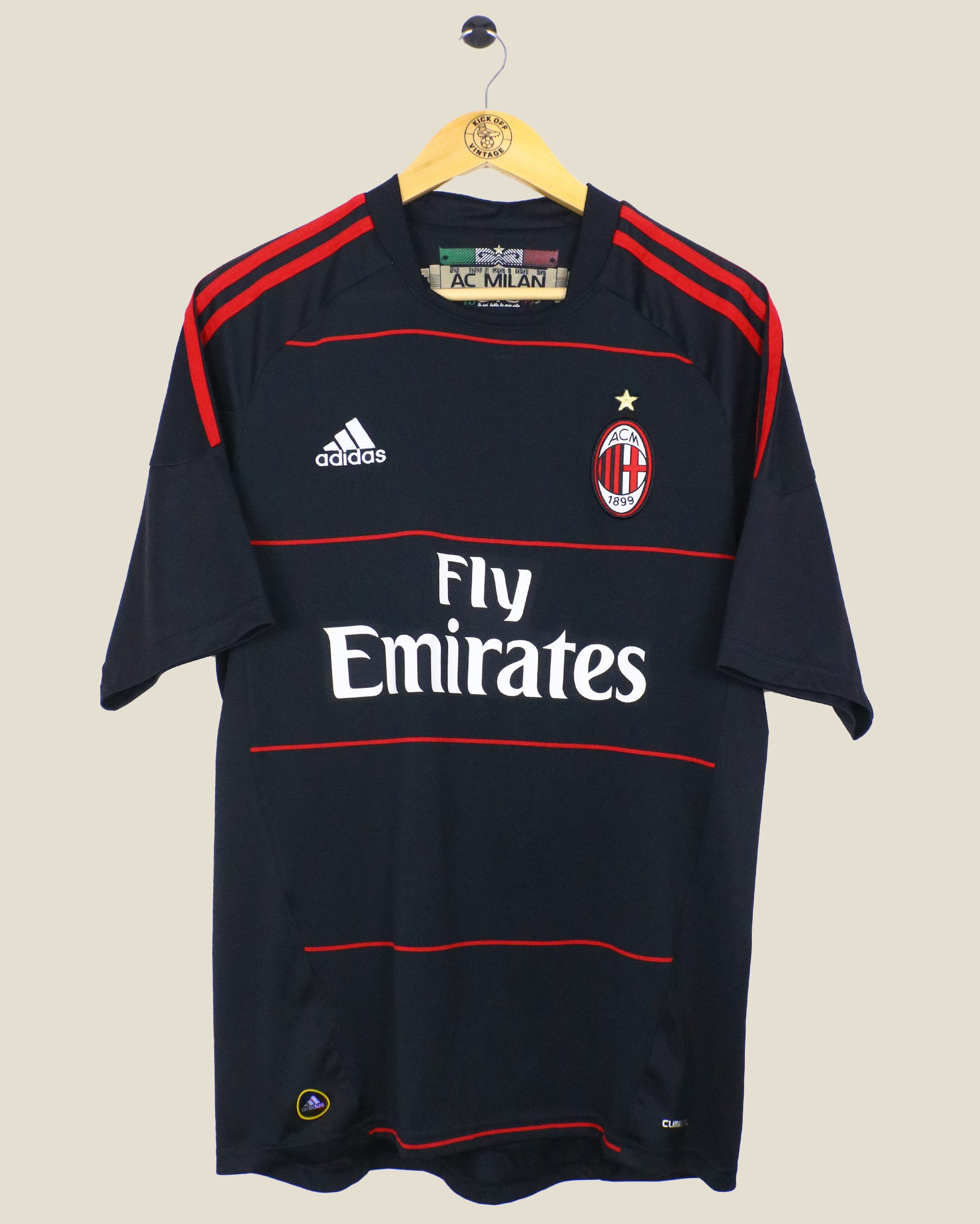 AC MILAN 2010/11 RONALDINHO THIRD SHIRT (M) ADIDAS