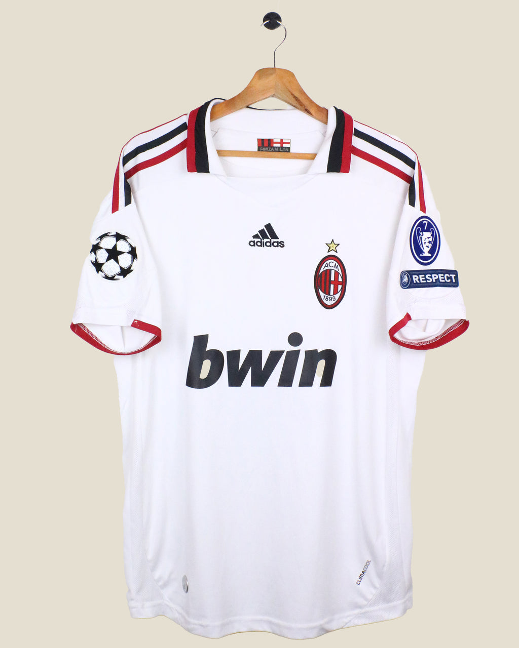 AC MILAN 2009/10 RONALDINHO #80 UCL AWAY (M) ADIDAS