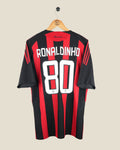 AC MILAN 2008/09 RONALDINHO HOME SHIRT (XL) ADIDAS
