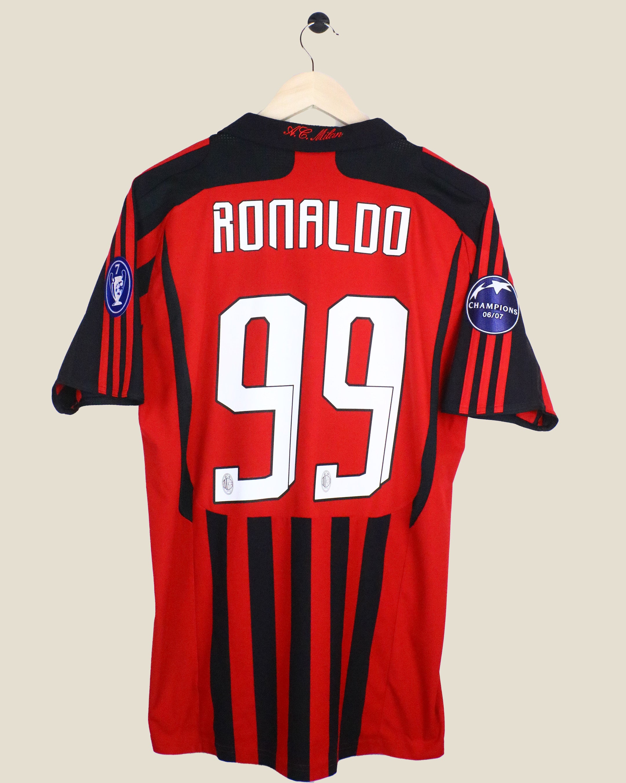 AC MILAN 2007/08 RONALDO #99 UCL HOME (L) ADIDAS