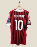 AC MILAN 2011/12 SEEDORF HOME SHIRT UCL (XL) ADIDAS