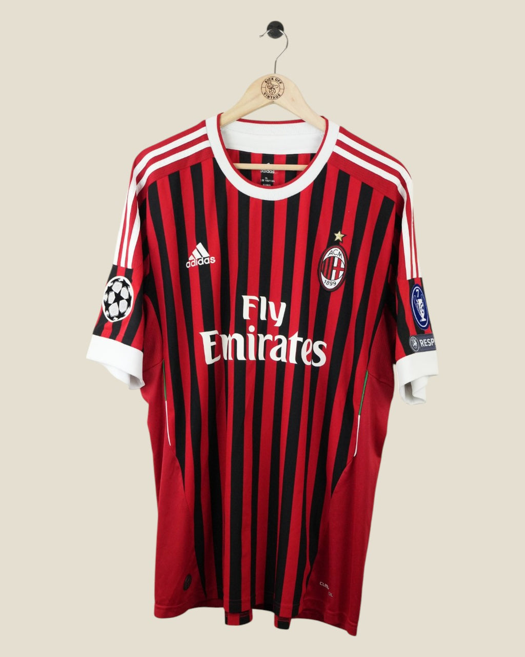AC MILAN 2011/12 SEEDORF HOME SHIRT UCL (XL) ADIDAS