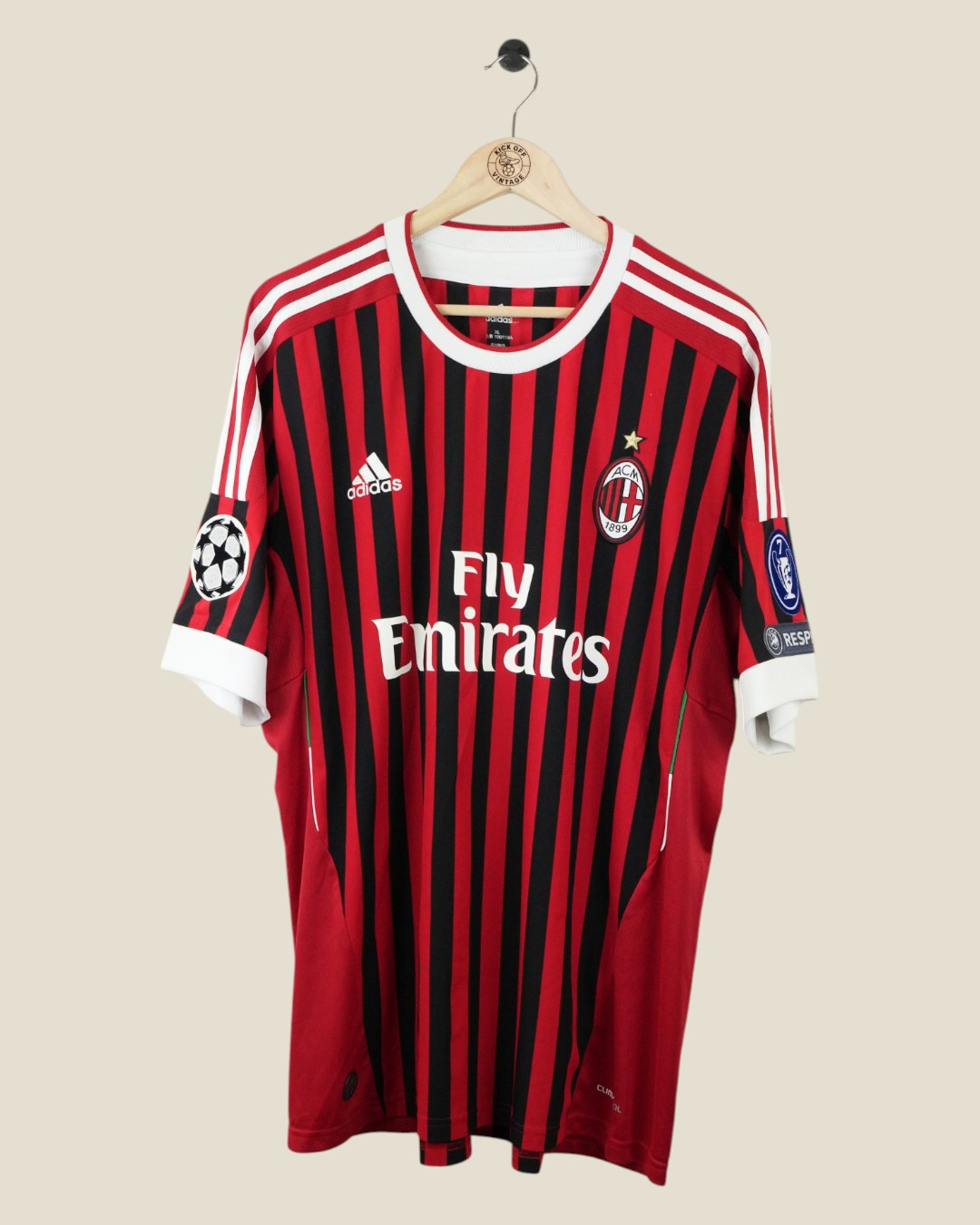 AC MILAN 2011/12 SEEDORF HOME SHIRT UCL (XL) ADIDAS