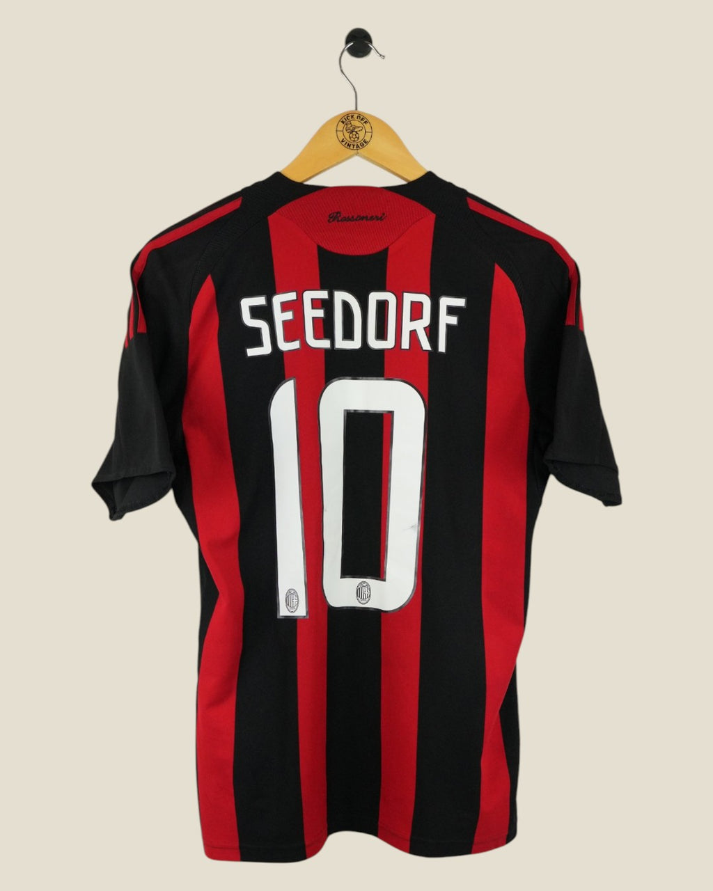 AC MILAN 2008/09 SEEDORF HOME SHIRT (S) ADIDAS