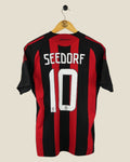 AC MILAN 2008/09 SEEDORF HOME SHIRT (S) ADIDAS