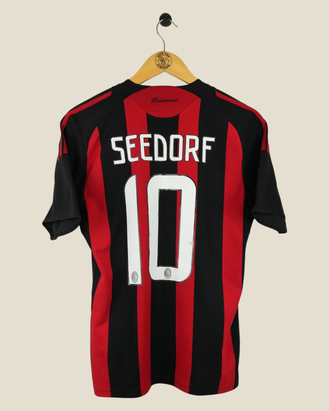 AC MILAN 2008/09 SEEDORF HOME SHIRT (S) ADIDAS
