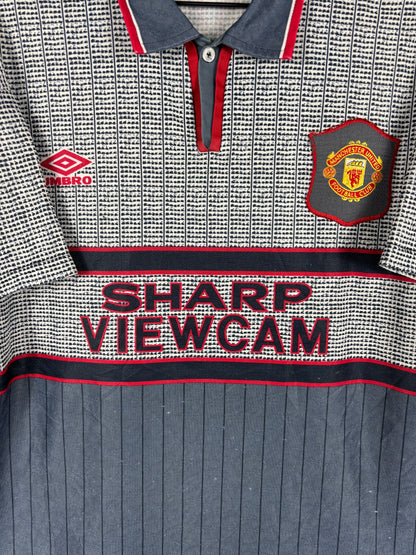 MANCHESTER UNITED 1995/1996 CANTONA #7 AWAY SHIRT (M) UMBRO