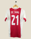 AJAX 2017/18 FRENKIE DE JONG HOME SHIRT (S) ADIDAS