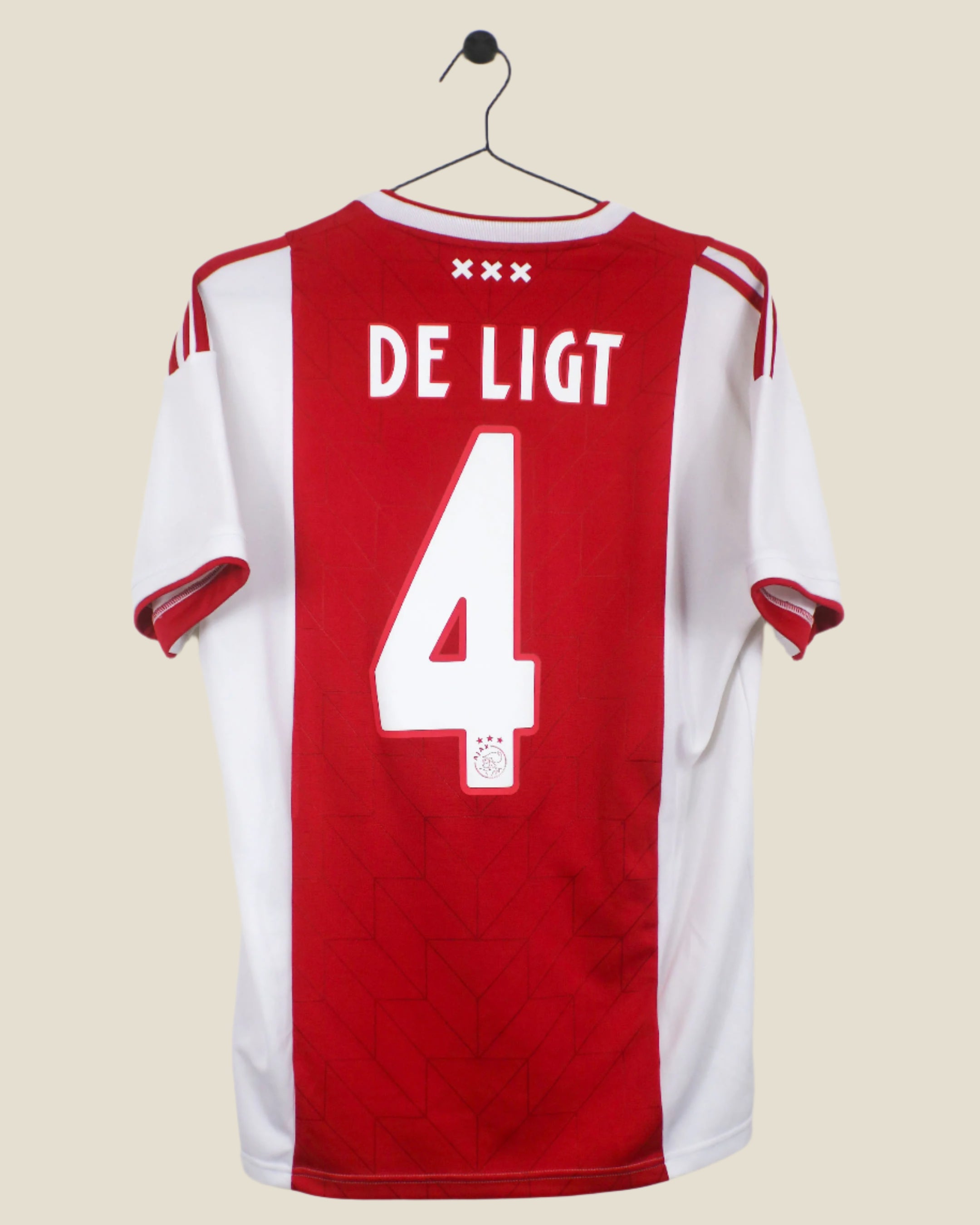 AJAX 2018/19 DE LIGT #4 HOME SHIRT (M) ADIDAS