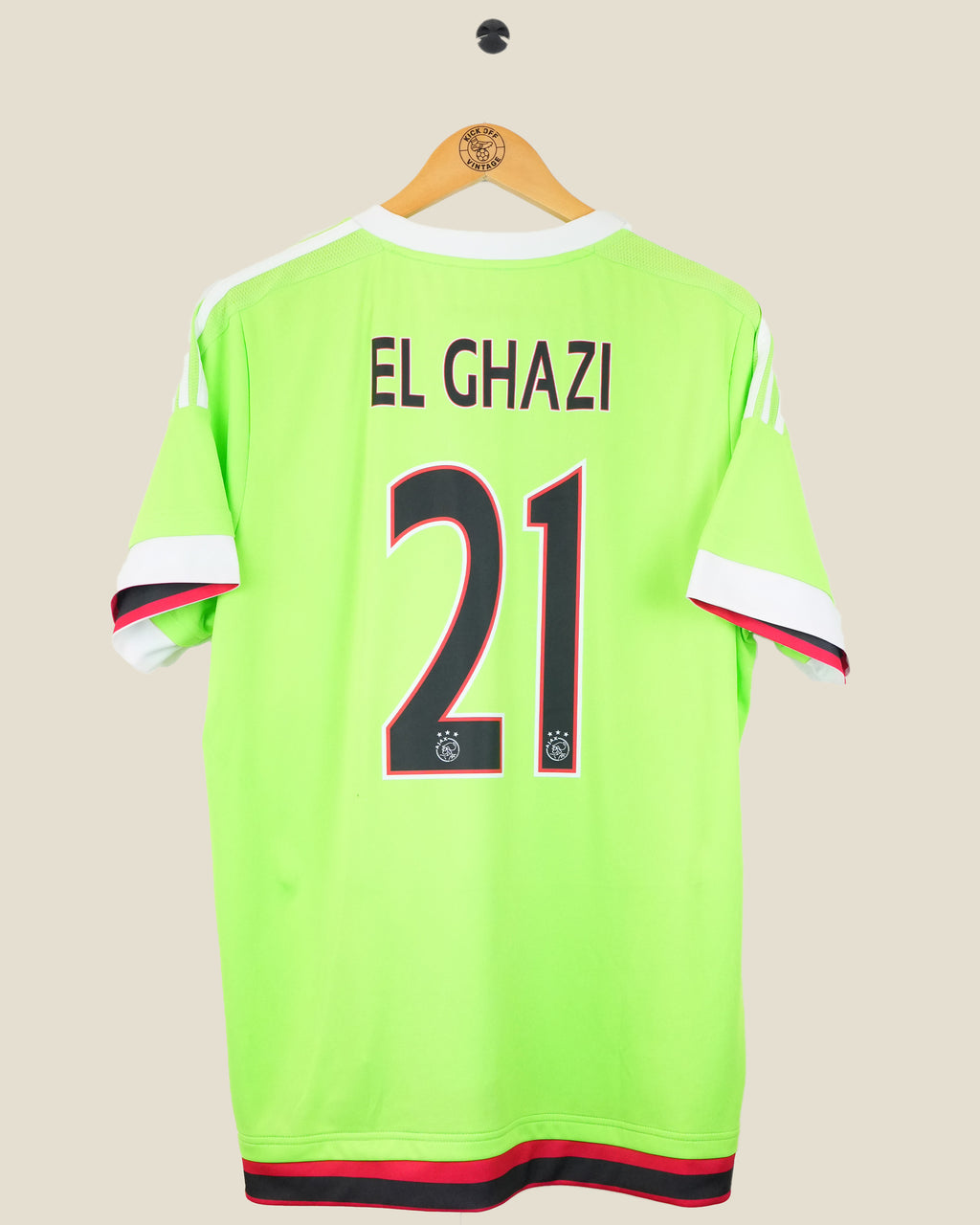 AJAX 2015/16 EL GHAZI AWAY SHIRT (L) ADIDAS