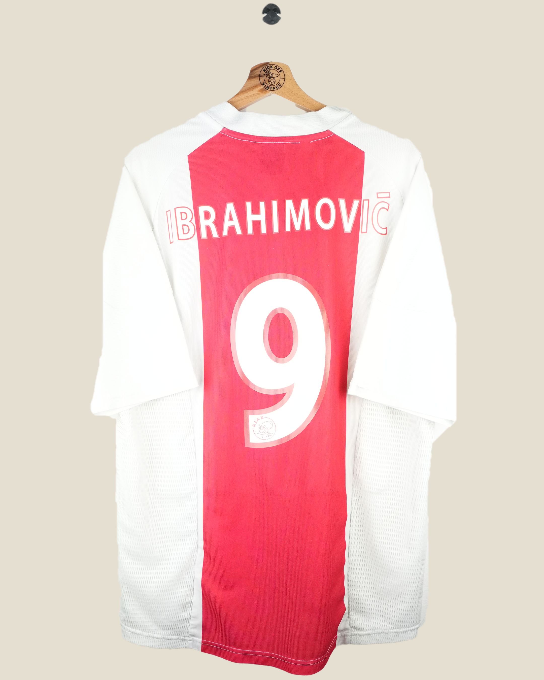 AJAX 2002/04 IBRAHIMOVIC HOME SHIRT (XL) ADIDAS