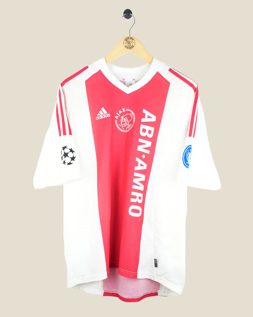 AJAX 2003/04 IBRAHIMOVIC HOME UCL SHIRT (L) ADIDAS