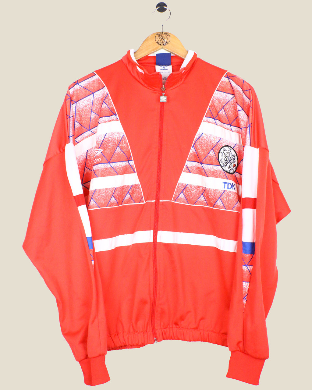 AJAX 1990 TRACK JACKET (M) UMBRO