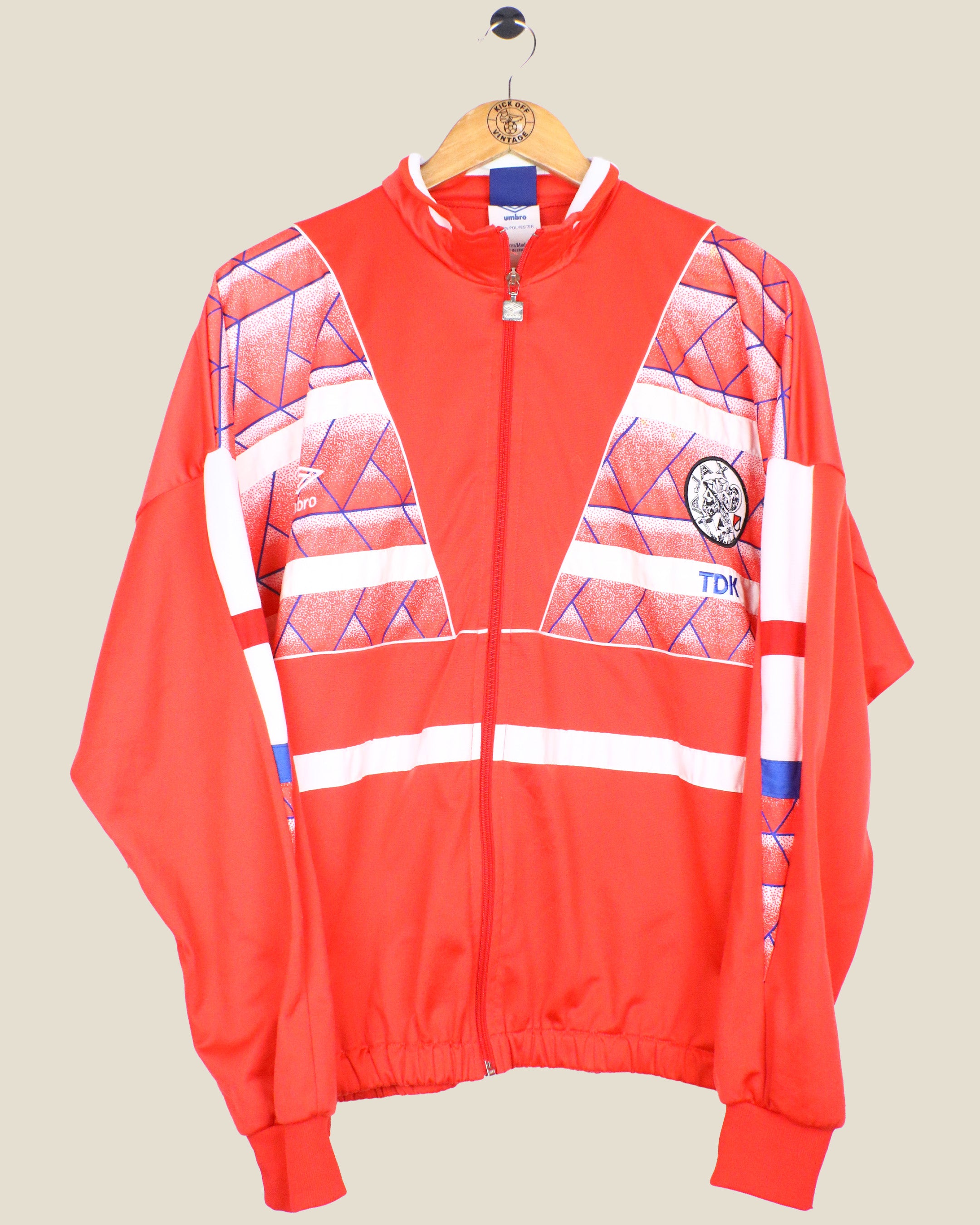 AJAX 1990 TRACK JACKET (M) UMBRO