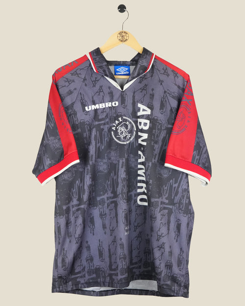 AJAX 1996/97 KLUIVERT AWAY SHIRT (XL) UMBRO