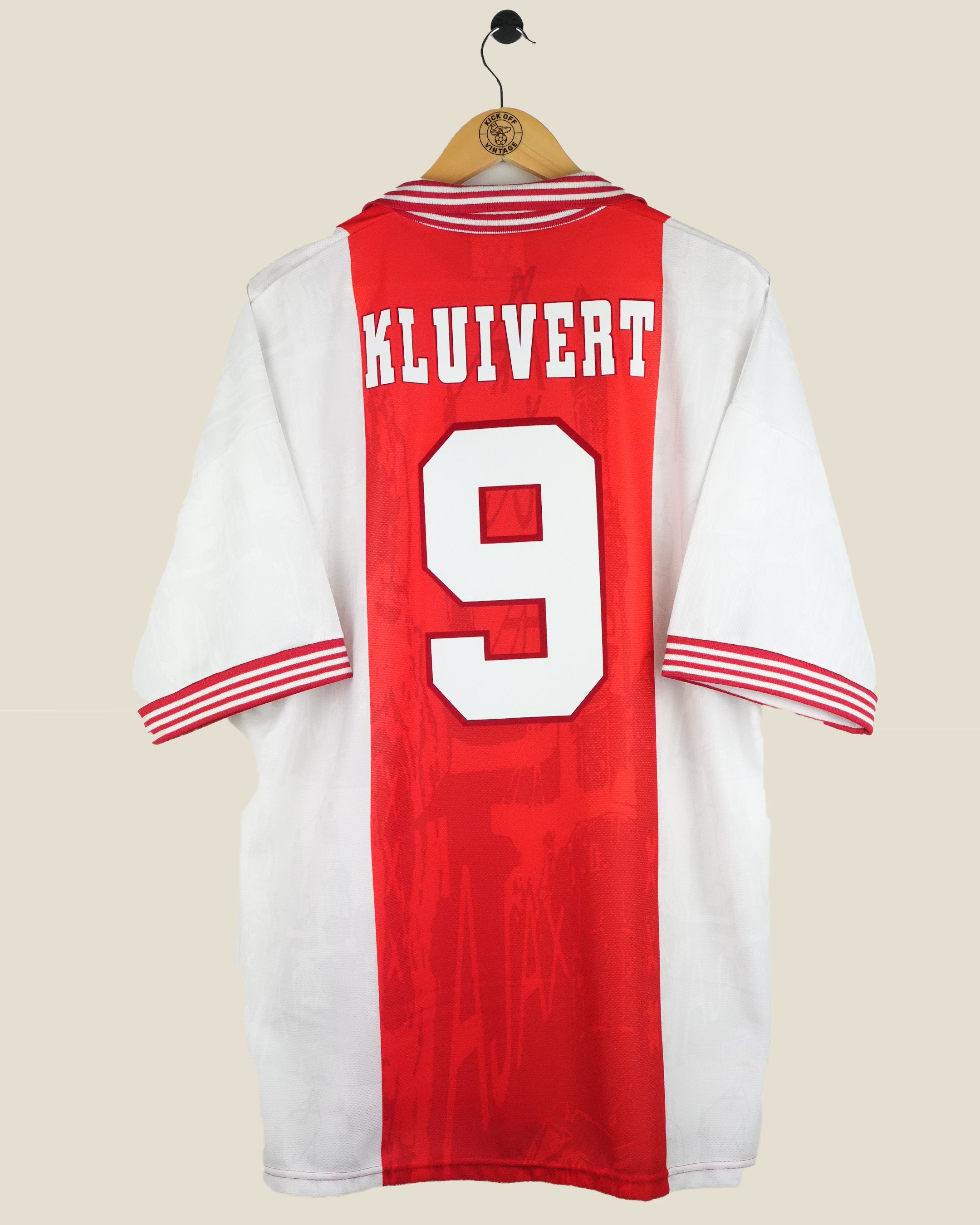 AJAX 1996/97 KLUIVERT HOME SHIRT (XL) UMBRO