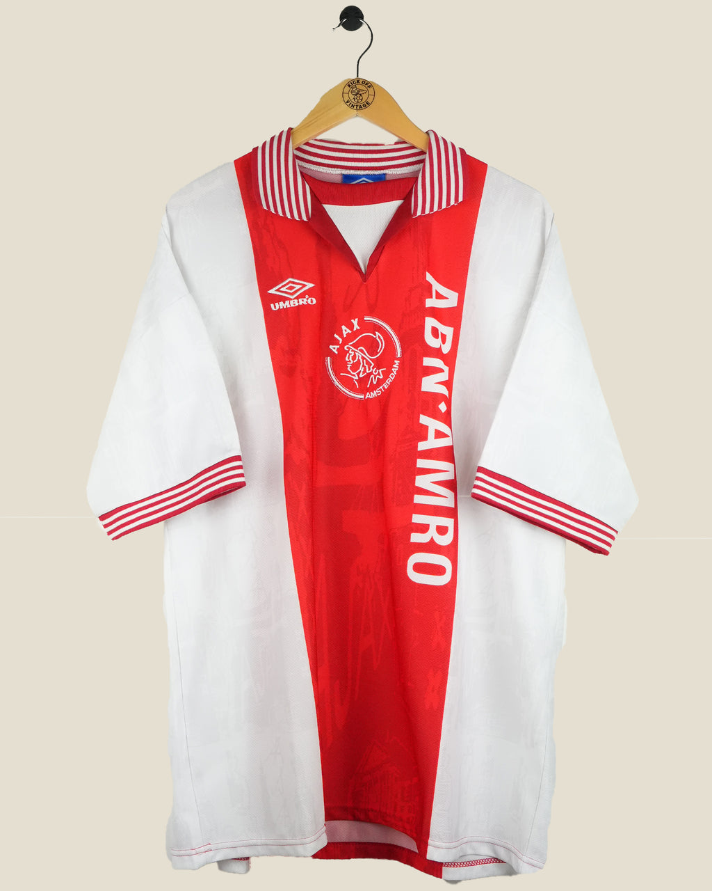 AJAX 1996/97 KLUIVERT HOME SHIRT (XL) UMBRO