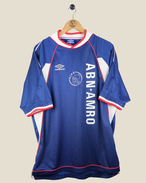 AJAX 1999/00 LAUDRUP AWAY SHIRT (XXL) UMBRO
